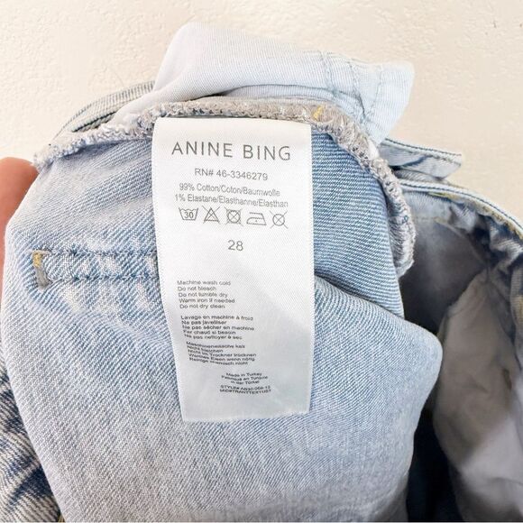Annie Bing Skinny Jean Denim Button Fly Jeans Size 28 - Picture 7 of 7